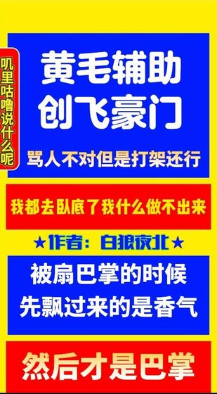 《黃毛輔助,創飛豪門》